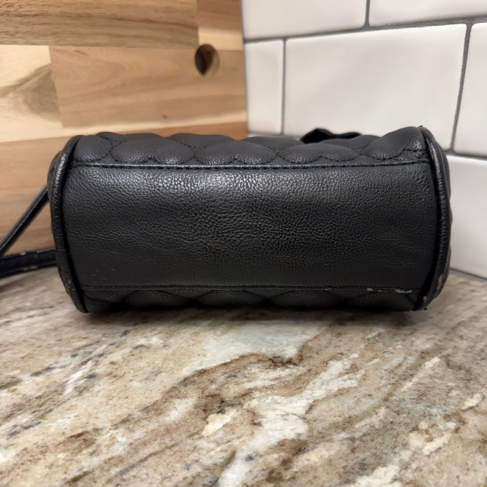 Betsey Johnson Be Mine Mini Crossbody Handbag Bla… - image 7